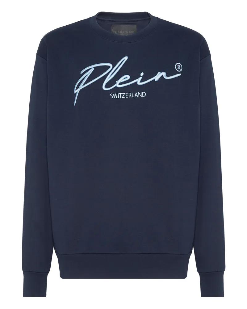 Philipp Plein Sweatshirt Signature Dunkelblau