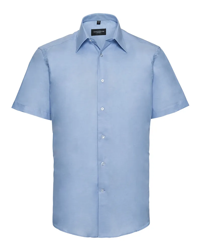 Russell Athletic Russell Collection - "Oxford" Hemd Pflegeleicht für Herren (Dunkelblau Blau