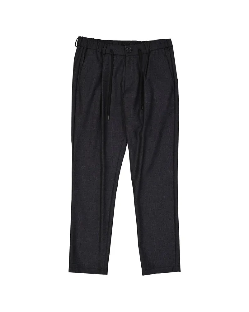 Herno Graue Woll-Casual-Hose Grau