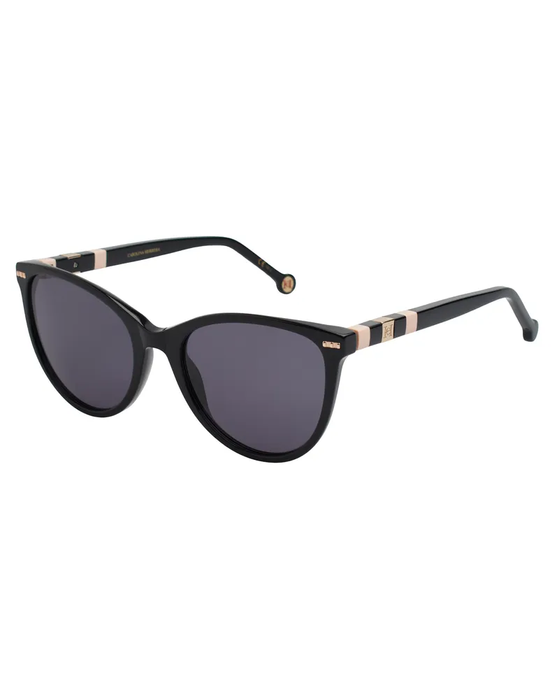 Carolina Herrera New York HER0107S Cat-Eye-Sonnenbrille aus Acetat  für Frauen Schwarz