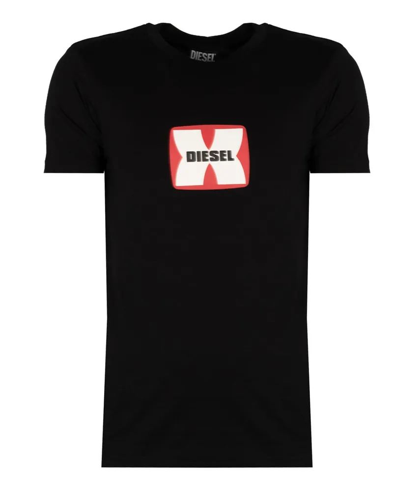 Diesel T-Shirt T-Diegor Herren schwarz Schwarz