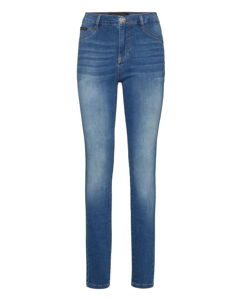 Philipp Plein Jeggings Blau