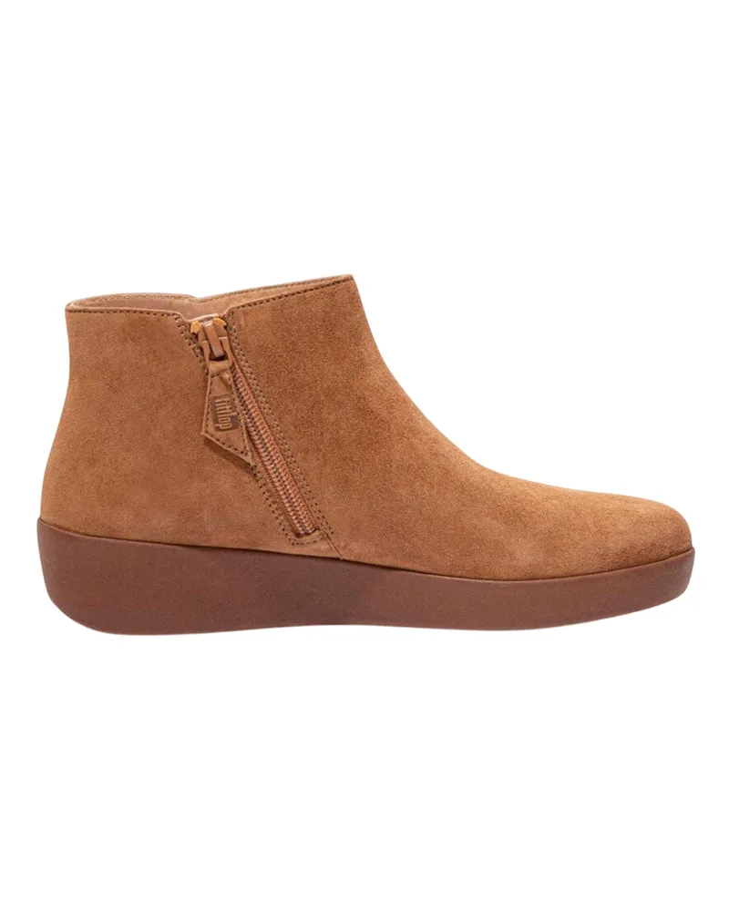FitFlop Sumi" Stiefeletten für Damen, Wildleder (Hellbraun Cognac