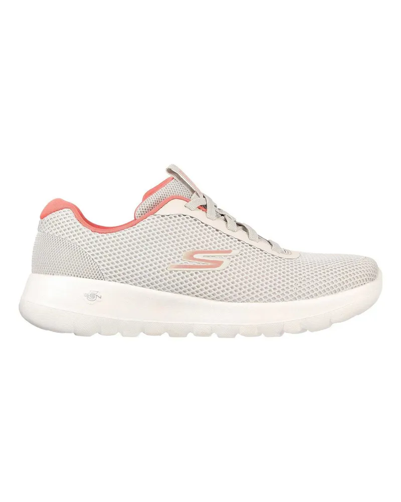 Skechers Go Walk Joy" Colour Pop Sneaker für Damen, Netzmaterial (Naturweiß/Pink Wollweiß