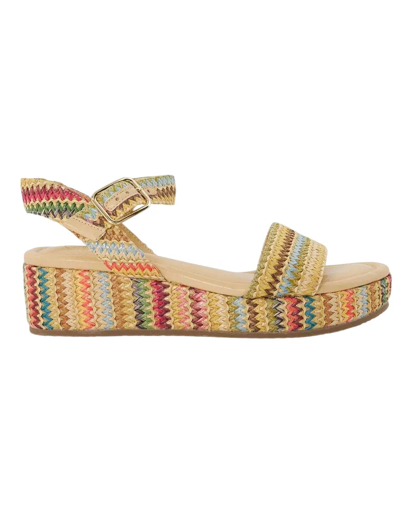 Dune Lazer" Sandalen für Damen, Open Toe, Plateauabsatz (Bunt Grün