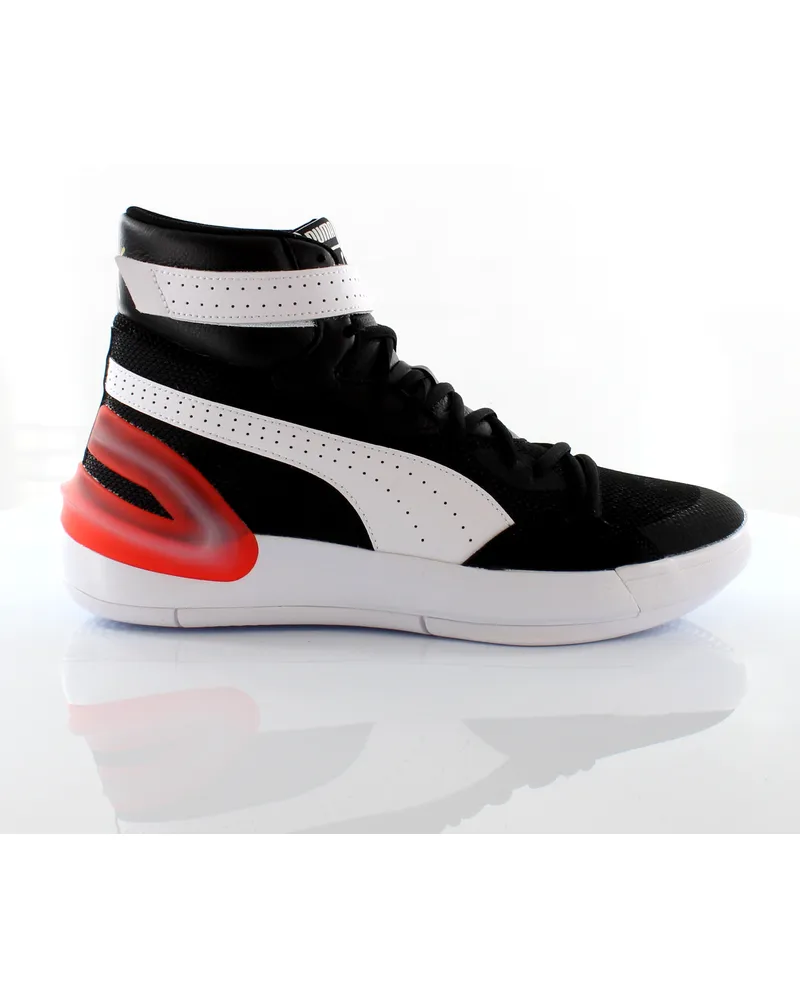 Puma Sky Modern Hi Black Schnürung Herren -Trainer Basketballschuhe 194042 04 Schwarz