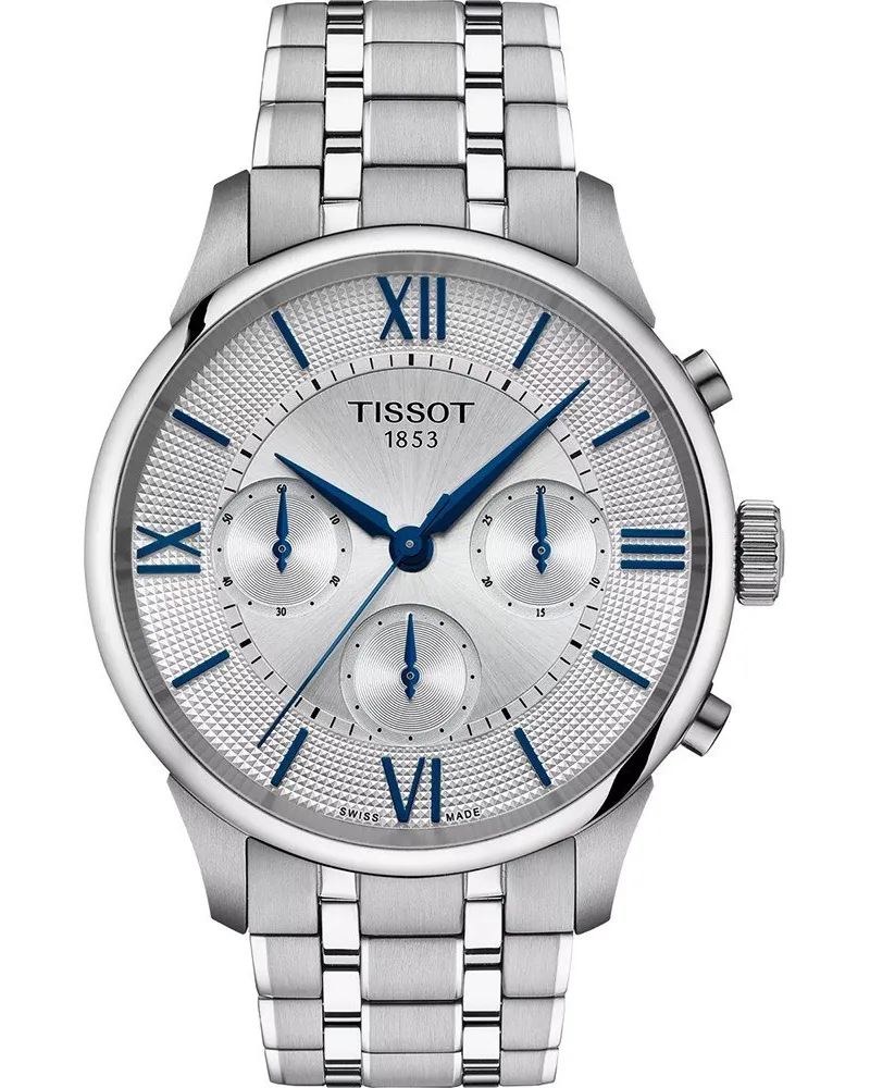 Tissot Chemin Des Tourelles Silber Herren Armbanduhr T1394621103800 Silber