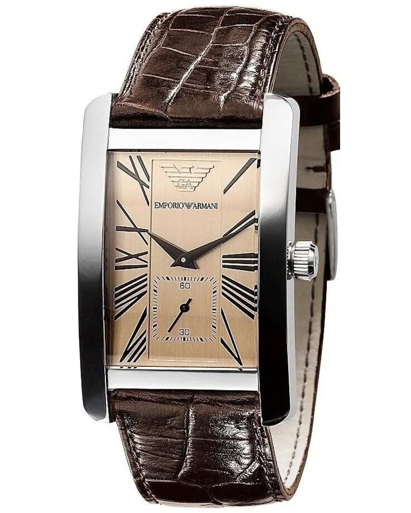 Emporio Armani AR0154 Klassisch Braun Herrenuhr Braun