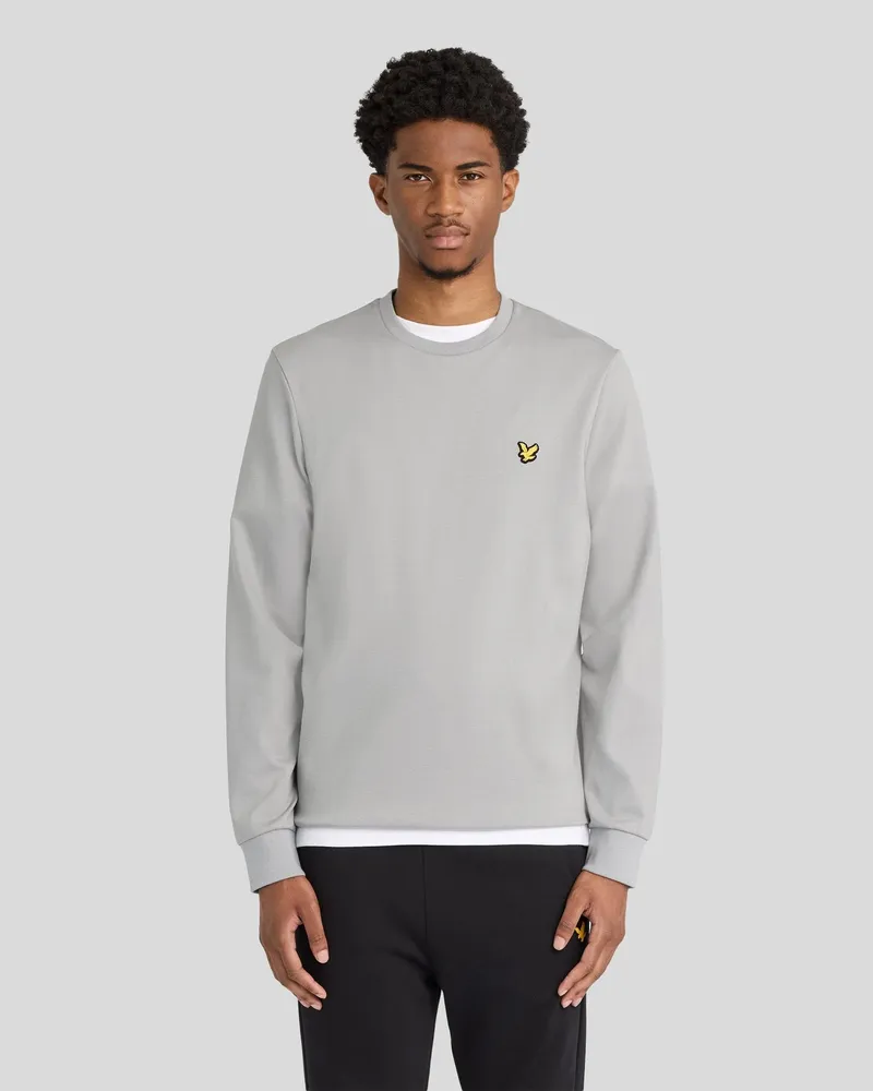 Lyle & Scott Crew-Neck Fly Fleece-Sweatshirt Grau