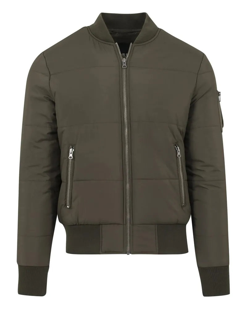 Urban Classics Basic" Bomberjacke für Herren (Oliv Oliv