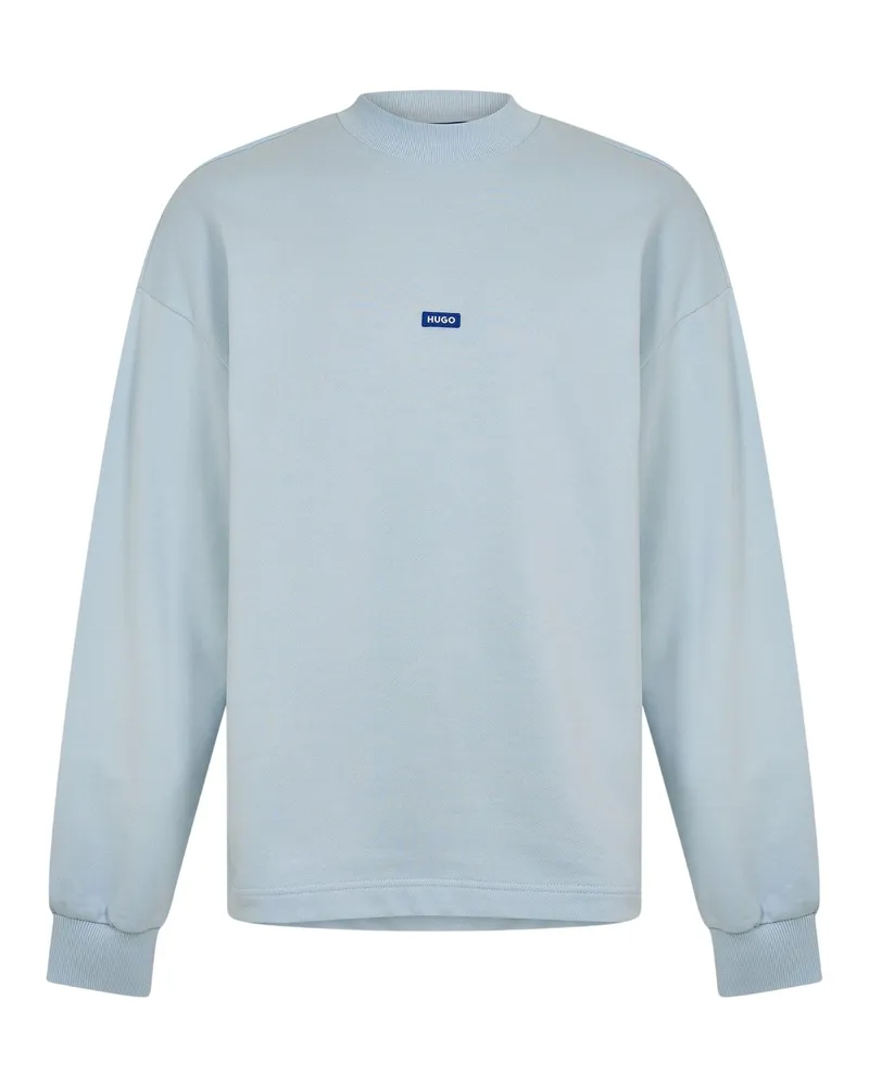 HUGO BOSS Sweatshirt für Herren, Baumwolle, leger (Blau Blau