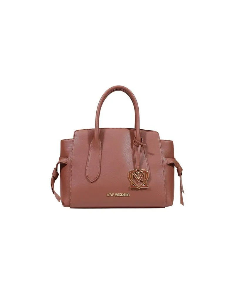 Moschino Braune Polyethylen-Handtasche Braun