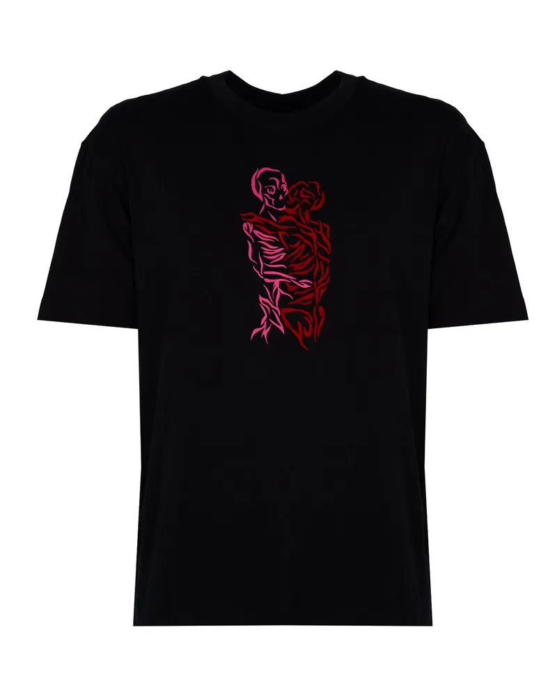 Les Hommes T-Shirt Love After Death Herren schwarz Schwarz
