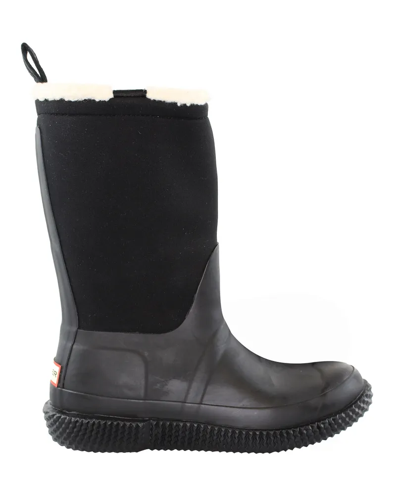 Hunter Sherpa Webbing Damen Gummistiefel Schwarz Schwarz