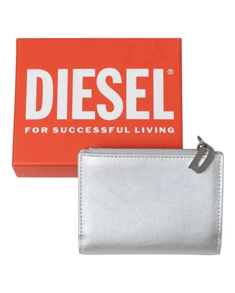 Diesel Brieftasche, Leder, Zweifach gefaltet (Weiß Weiß