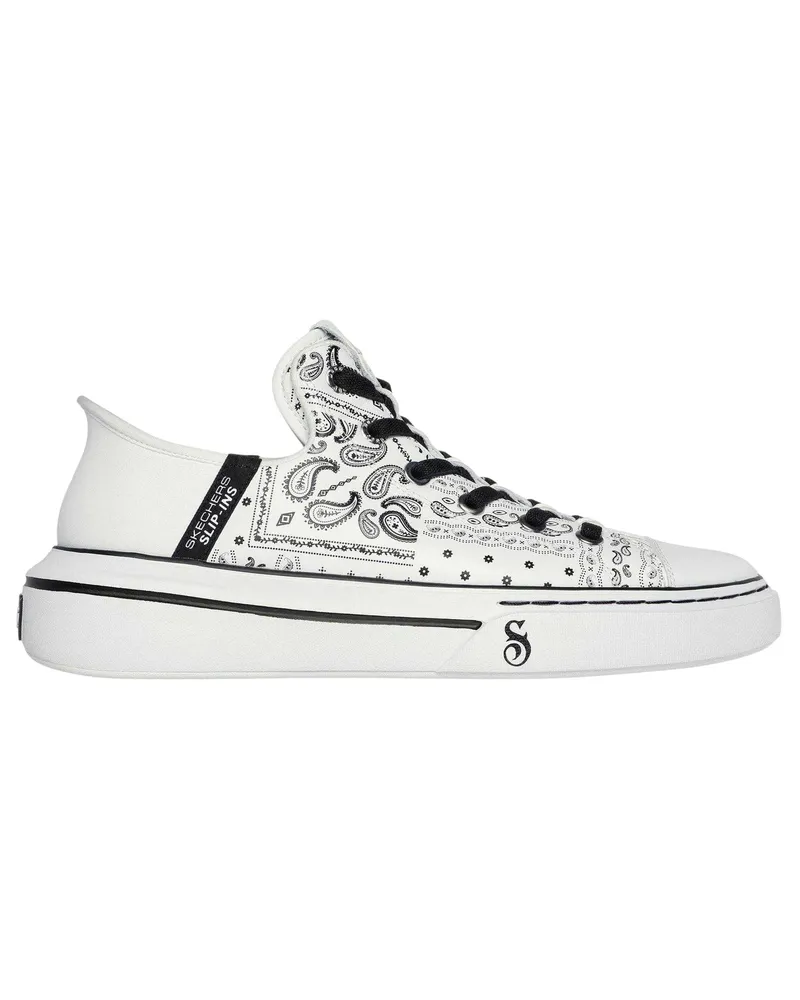 Skechers Snoop Dogg" Bandana Muster Sneaker für Herren (Weiß/Schwarz Weiß