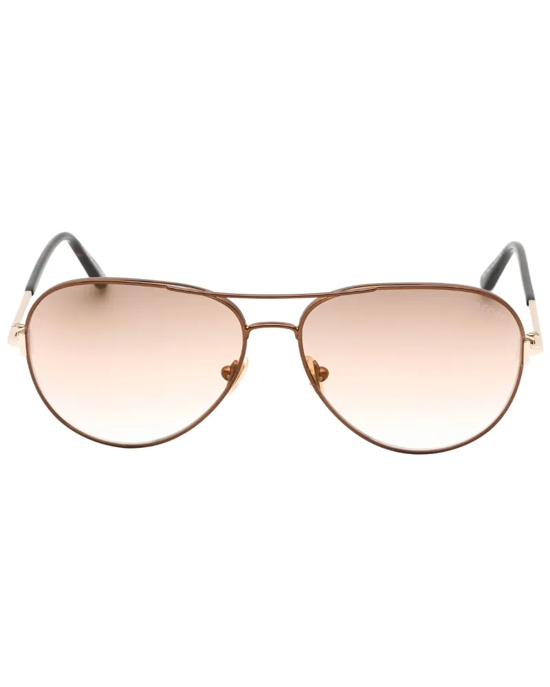 Tom Ford FT0823 Clark 48G Dunkelbraune Sonnenbrille Braun