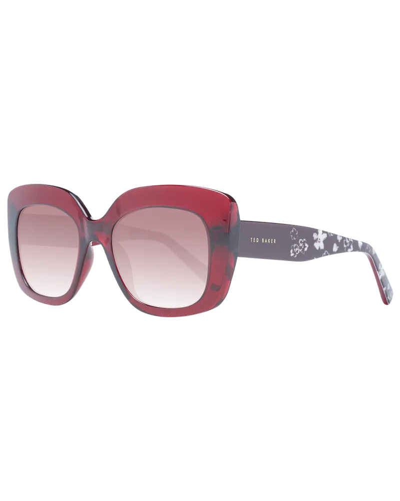 Ted Baker Cat Eye Womens Crystal dunkelrot braun rot Gradient TB1675 Hattie Rot