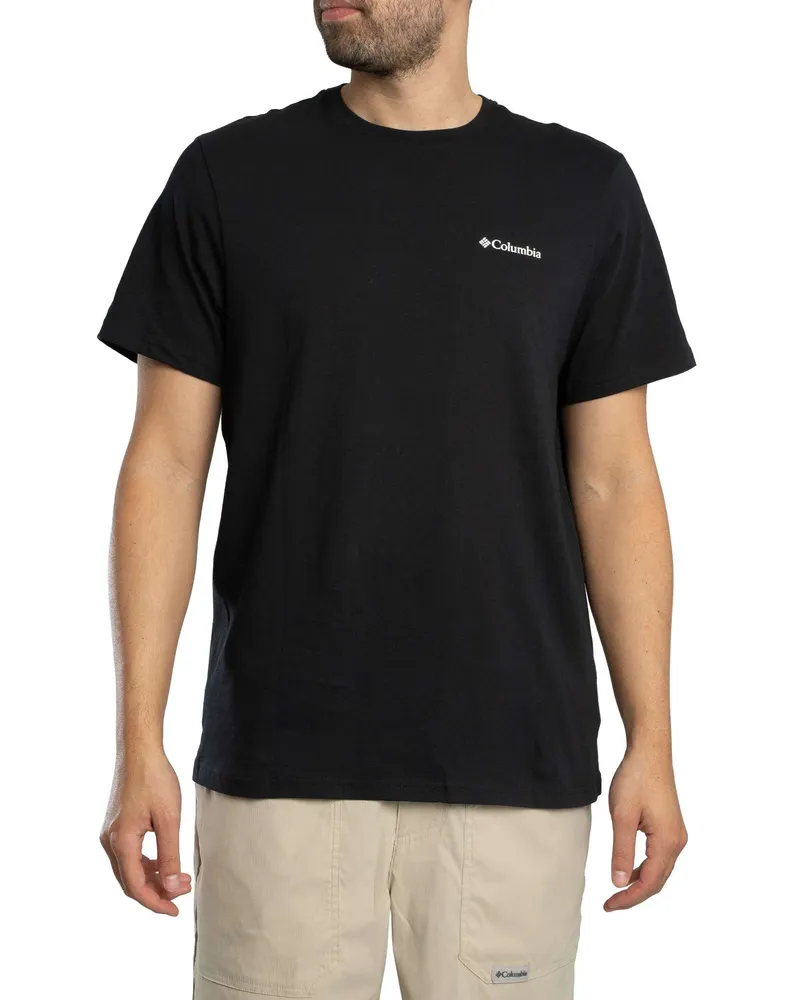 Columbia Sportswear Company Outdoor-T-Shirt Mit Rückengrafik, Schwarz Schwarz