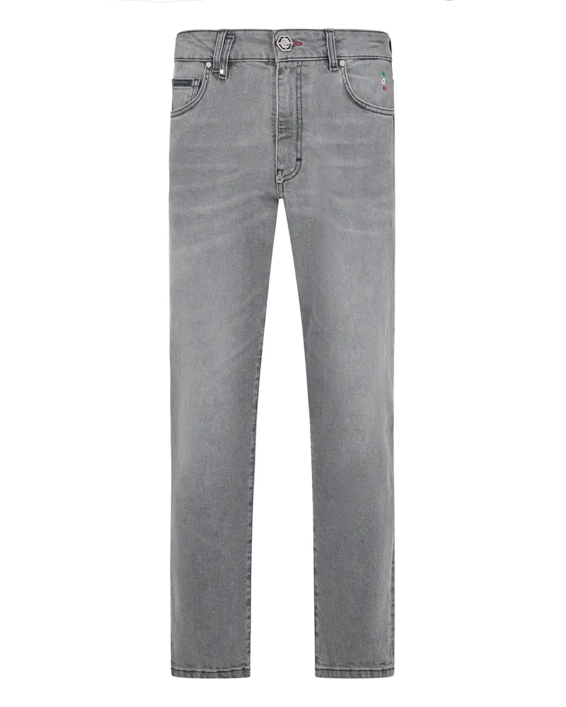 Philipp Plein Detroit Fit Jeans basic - Grau Grau