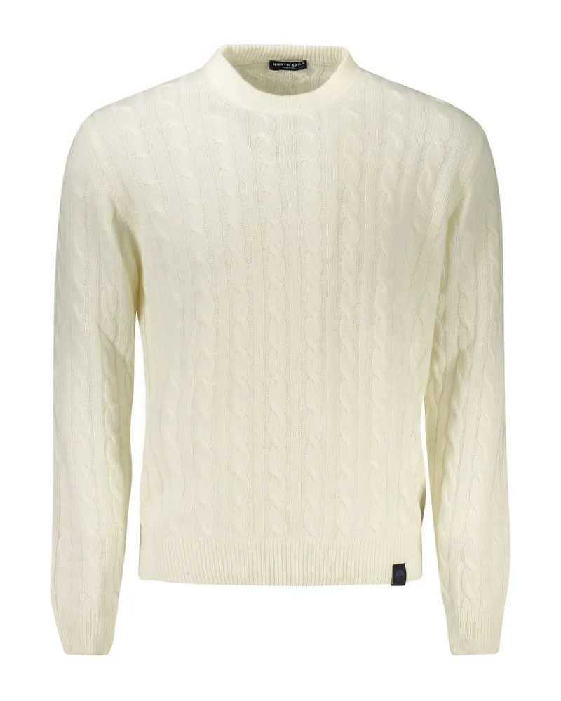 North Sails Kabelstrick Rundhals-Pullover Elfenbein