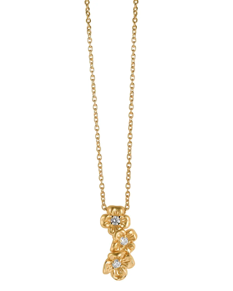 Orphelia Damen-Kette aus 925er Sterlingsilber mit Anhänger – Gold ZH-6018/2 Gold