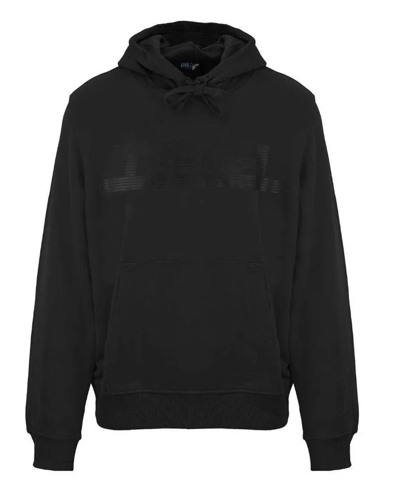Diesel Kapuzenpullover für Herren (Schwarz Schwarz