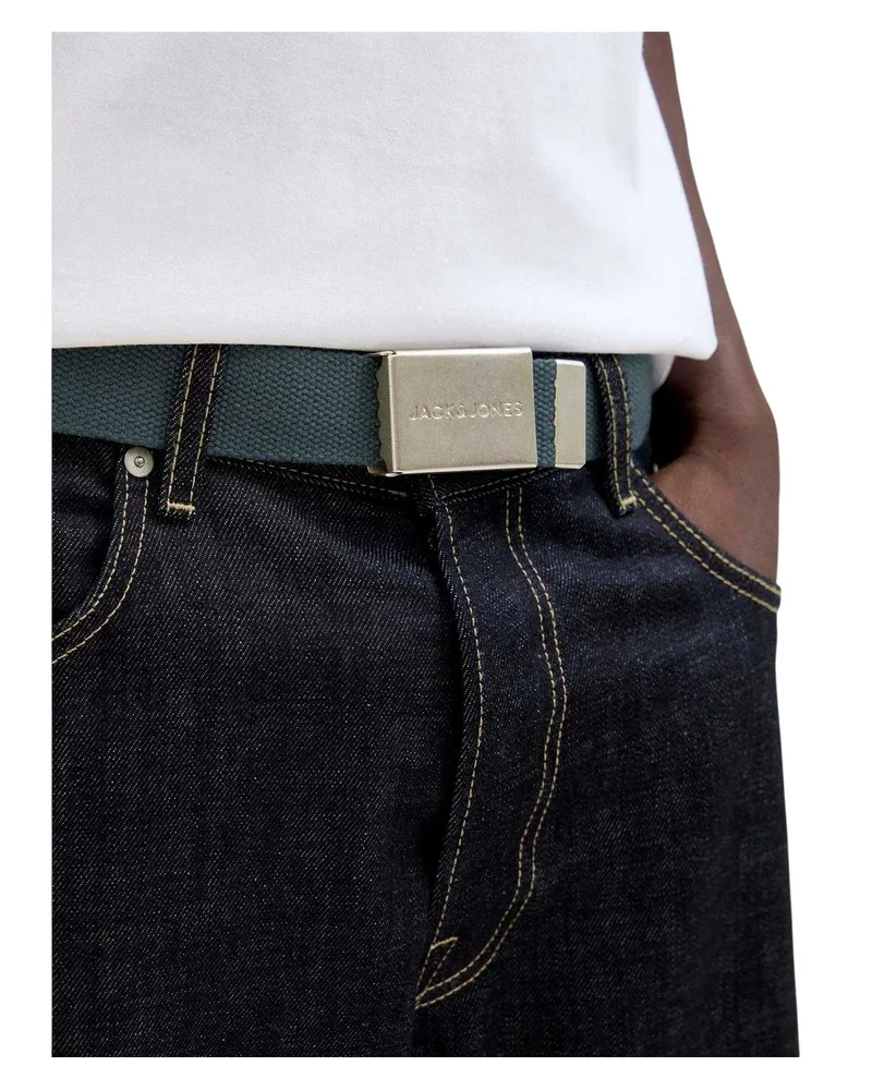 Jack & Jones Jack And Jones - Gürtel für Herren, Canvas, gewebter Stoff (Tannengrün Grün