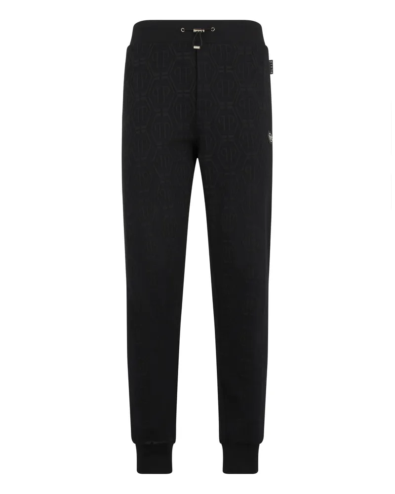 Philipp Plein Jogginghose „Monogram Paisley“ - Schwarz Schwarz