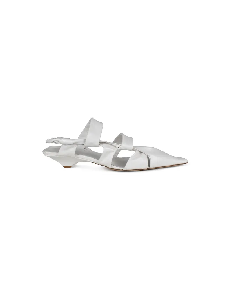 Bottega Veneta Sandalen BV Point Weiß Weiß