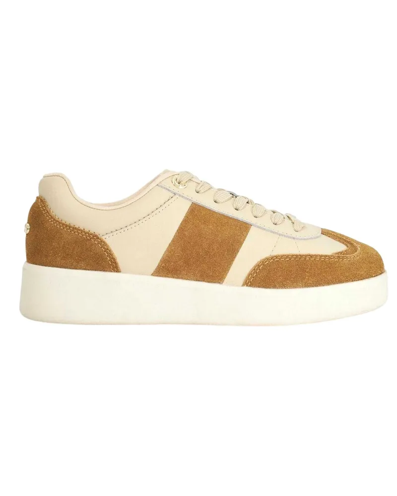 Dune Enticing" Sneaker für Damen, Wildleder, Plattform-Absatz (Braun Braun