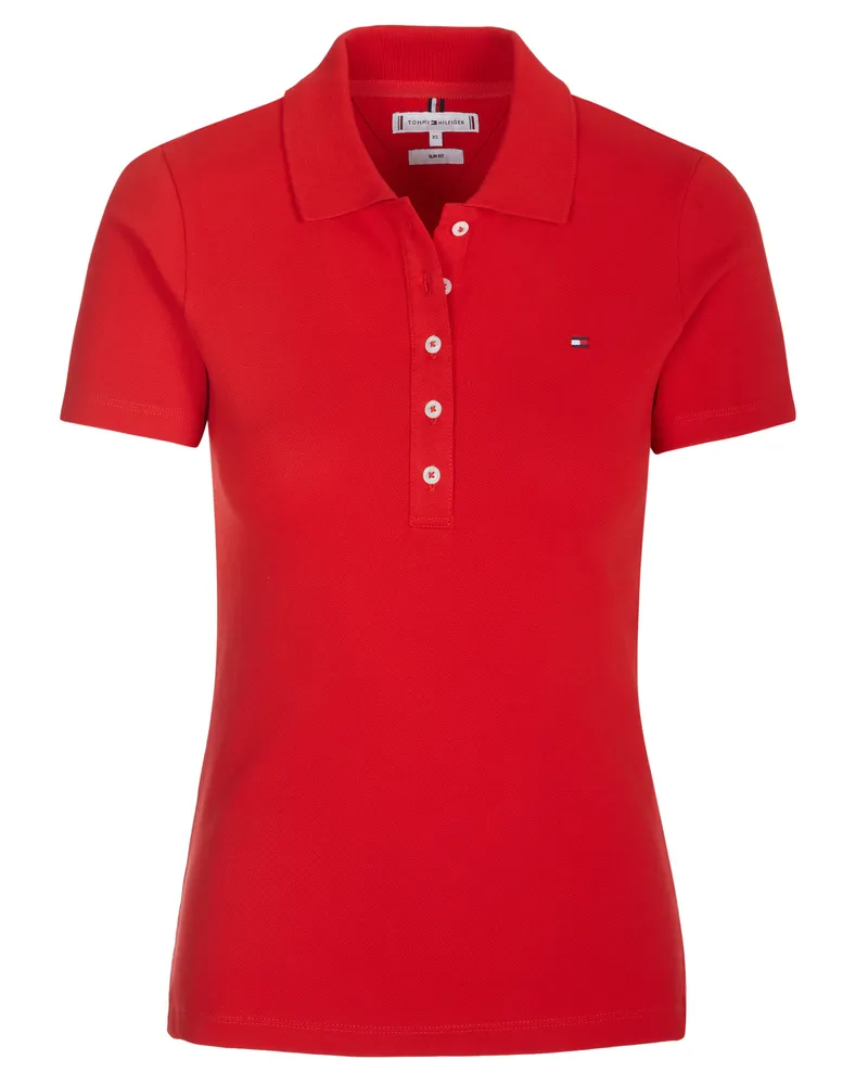 Tommy Hilfiger 1985 SLIM PIQUE Polohemd rot Rot
