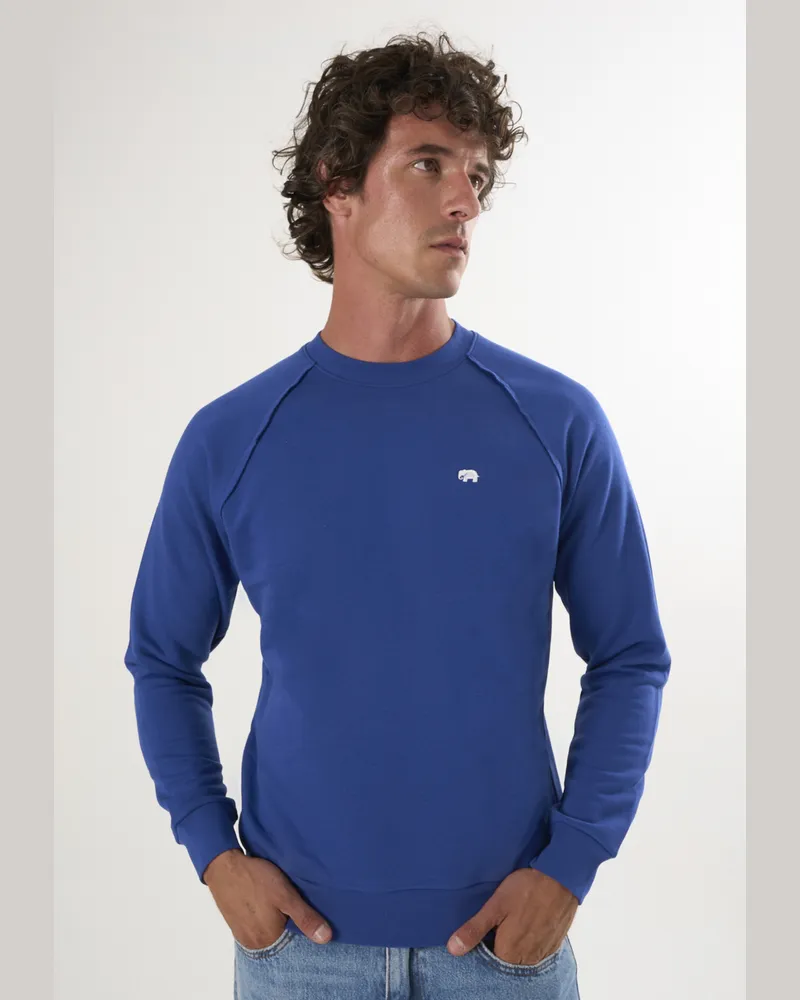 Felix Hardy Sweatshirt Basic Rundhals Sweatshirt Saphir