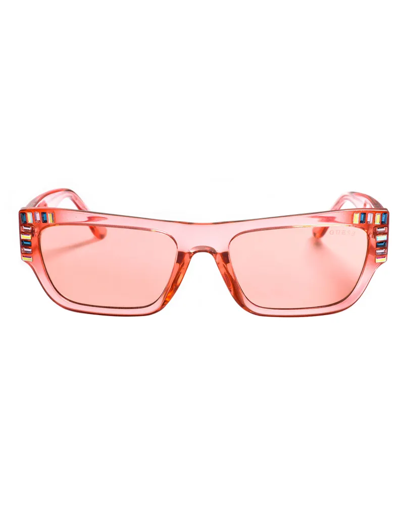 Guess Acetat-Sonnenbrille für Damen in rechteckiger Form GU7902 Rosa