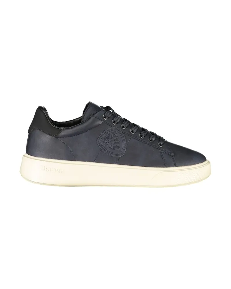 Blauer Blue Polyurethan Herren Sneaker Blau