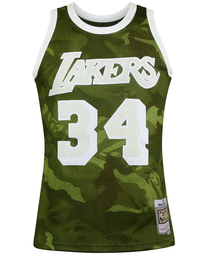 Mitchell & Ness NBA Los Angeles Lakers 34 O'Neal Swingman Trikot Camouflage