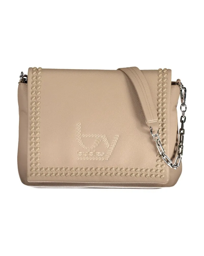 Byblos Beigetonnene Polyurethan-Damentasche Beige