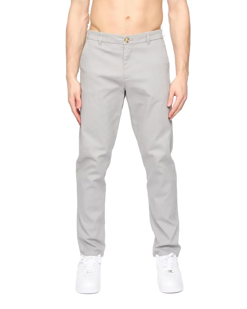 CrossHatch Roysden" Chino für Herren (Hellgrau Grau