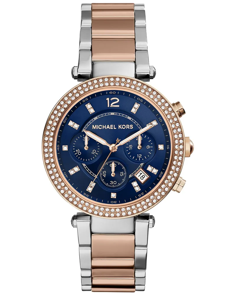 Michael Kors Damenuhr Quartz Rosegold Silber