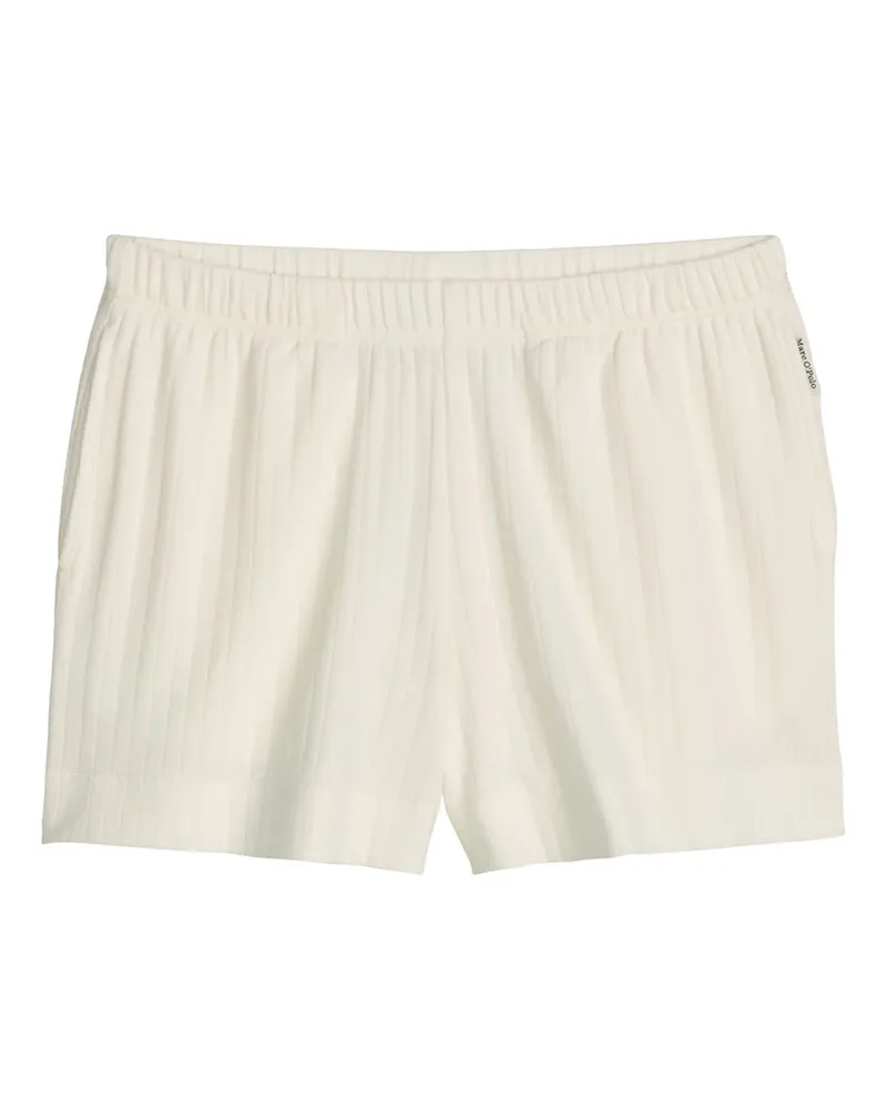 Marc O'Polo Marc O'Polo Damen Pyjamashorts Mix N MatchSchlafshorts, Pyjama Shorts, Nachtshorts Wollweiß