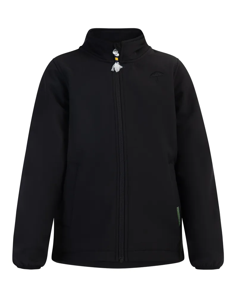 Schmuddelwedda Softshelljacke - recyceltes Material Mädchen schwarz Schwarz