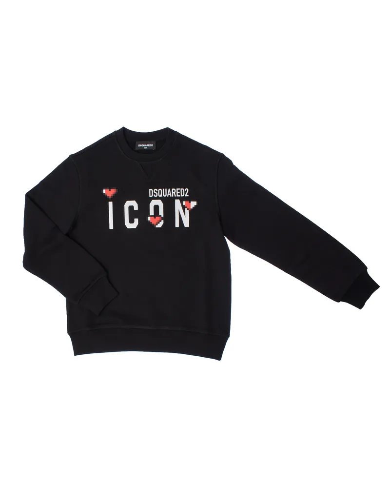 Dsquared2 Icon Rundhals-Sweatshirt DQ2033D0-09BDQ Mädchen Schwarz