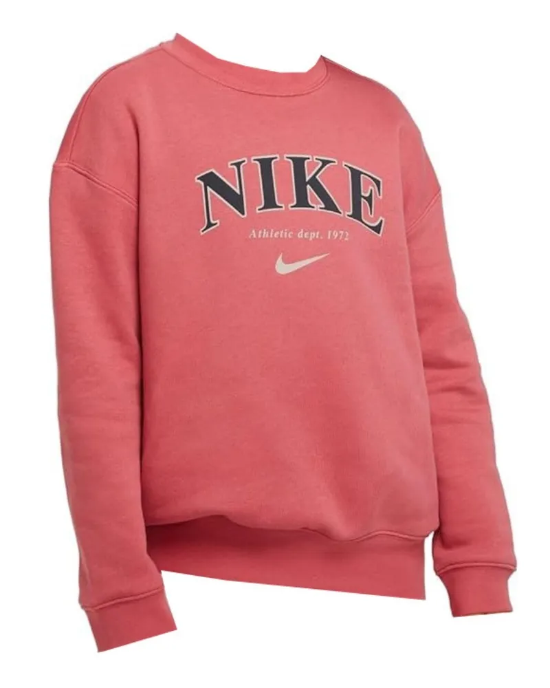 Nike Rosa Sweatshirt mit Rundhalsausschnitt und -Logo f�r Jugendliche Rosa