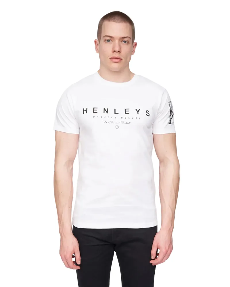Henleys Hentyme" T-Shirt für Herren (Weiß Weiß