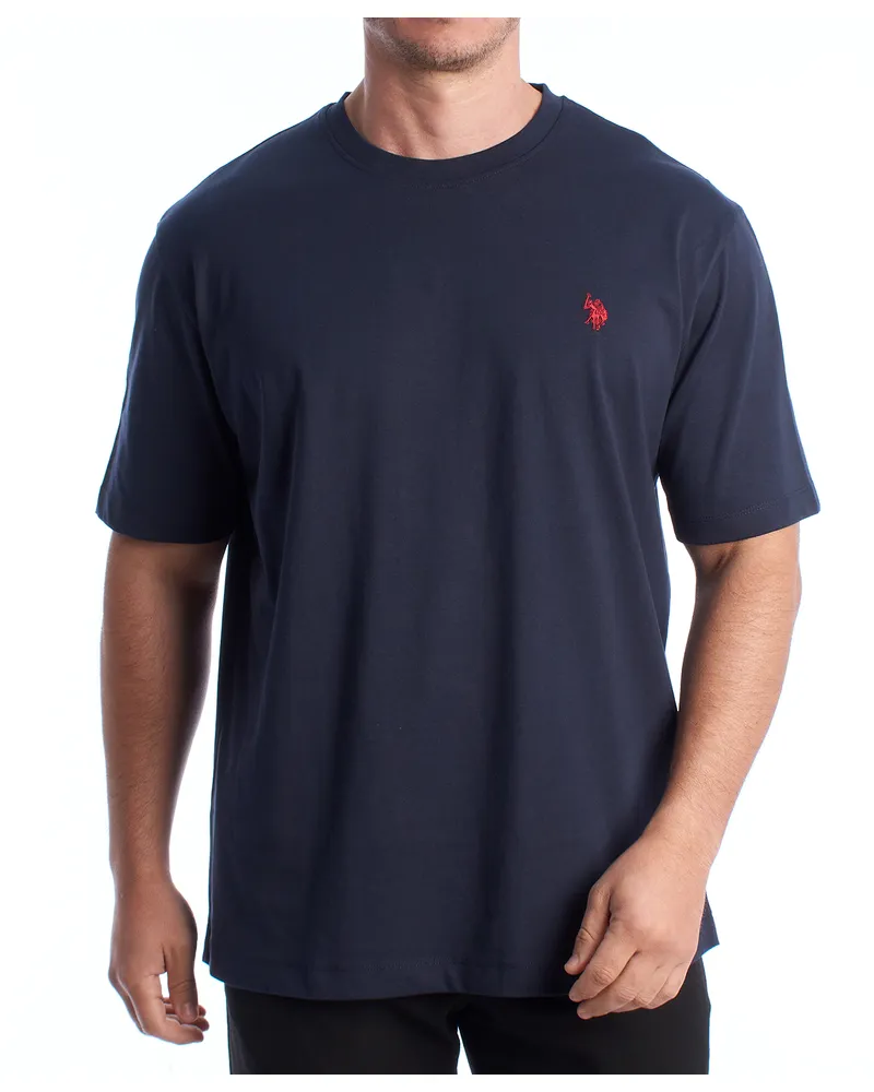U.S. Polo Assn.  Herren-T-Shirt aus Baumwolle mit kurzen Ärmeln US42154026 Blau