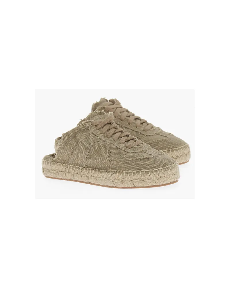 Maison Margiela MM22 Low-Top-Sneaker aus Baumwolle mit offener Ferse - Grün Grün