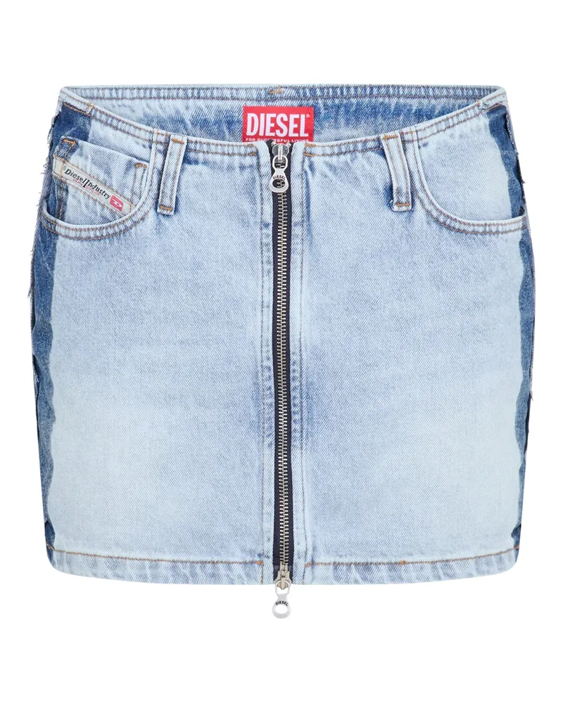 Diesel Ron S4" Minirock für Damen, A-Linie, Regulär (Blaues Denim Mittelblau
