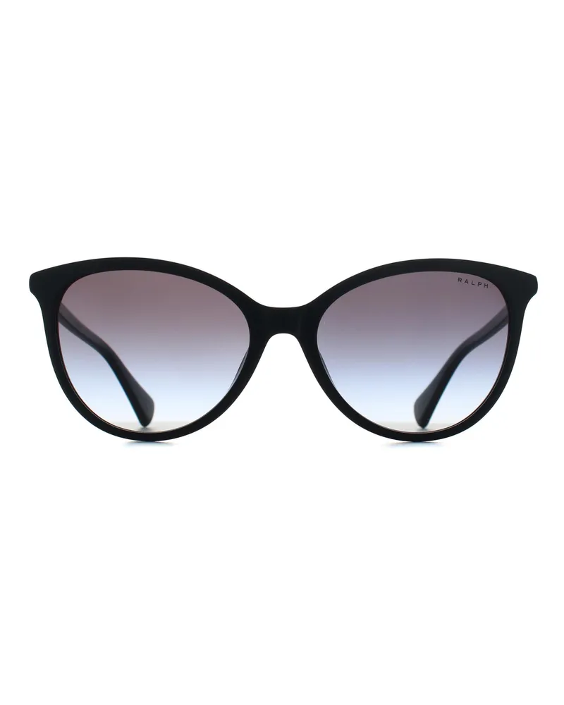 Ralph Lauren RA5339U 50018G glänzende schwarze Sonnenbrille mit grauem Farbverlauf Schwarz