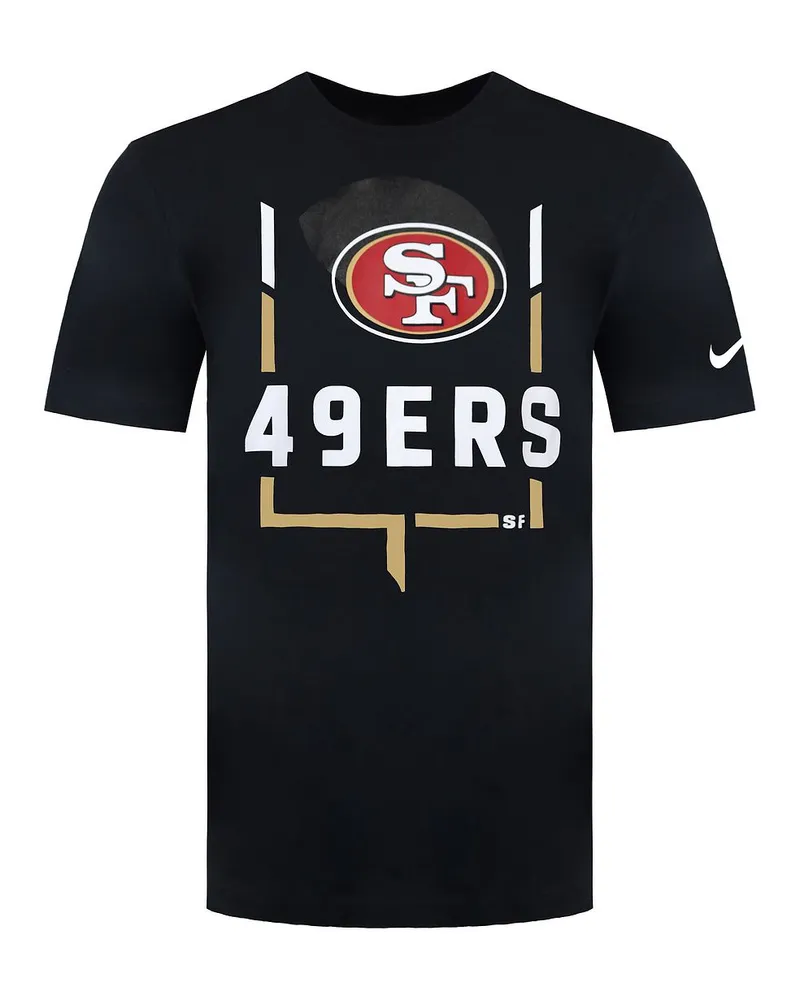 Nike San Francisco 49ers Legend Goal Post Herren-T-Shirt, schwarz Schwarz