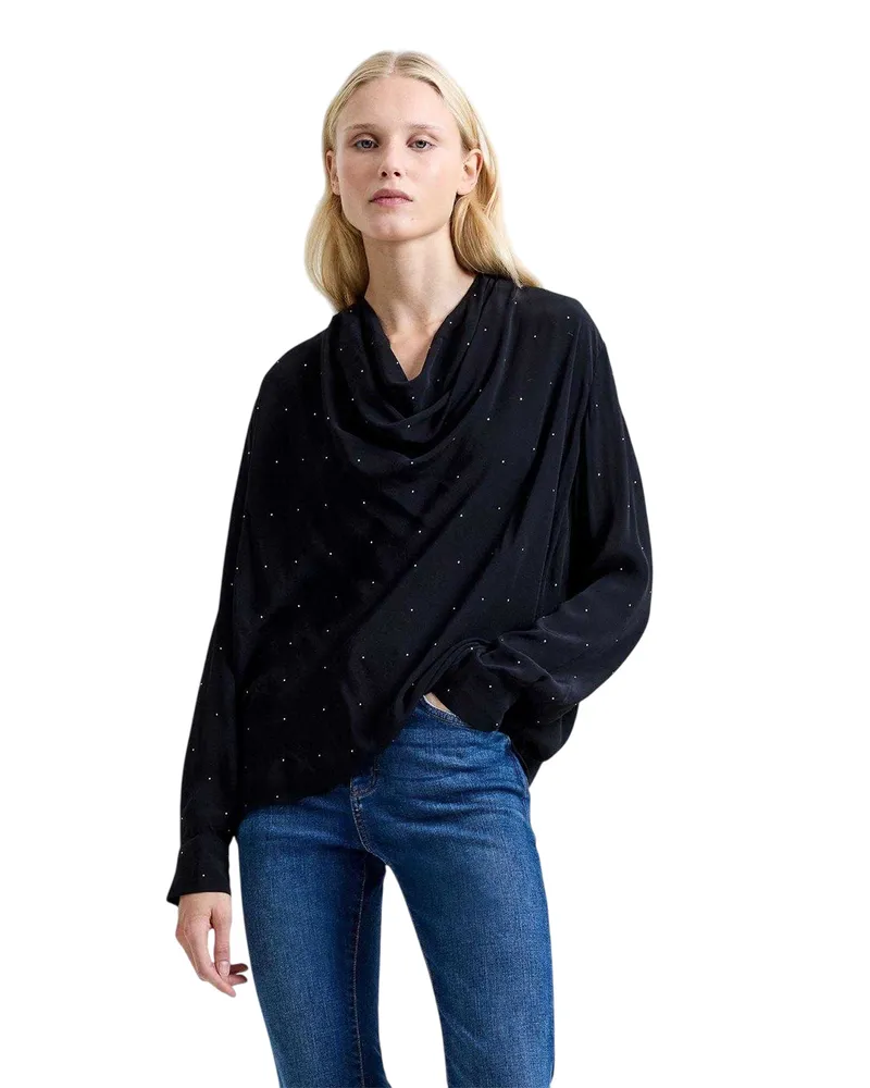 French Connection Renaya" Bluse für Damen (Schwarz Schwarz